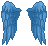 Steel Blue Cupid Wings