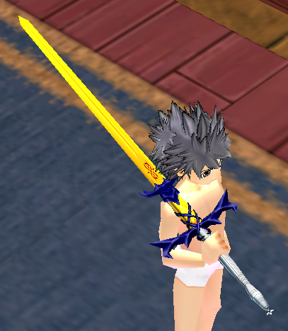 Dragon Blade (Orange Blade) Equipped.png